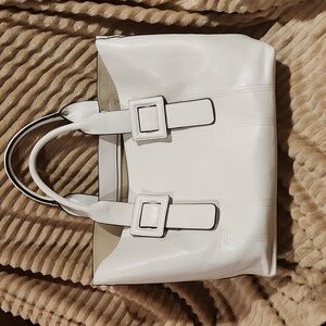 Large leather tote bag